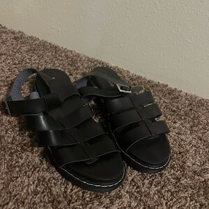 Torrid Black Strappy Sandals